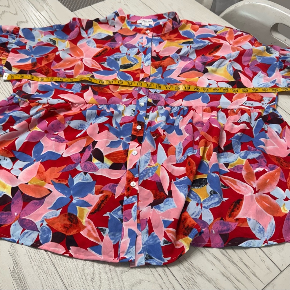 Vibrant Multicolor Button Down Shirt - image 8